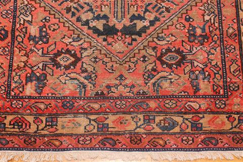 Malayer Purple Runner Hand Knotted 35 X 208 Area Rug 400-16488 Image 4