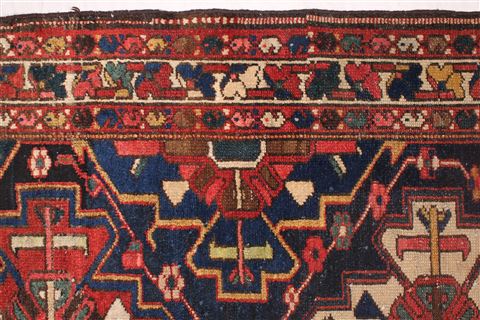 Bakhtiar Blue Runner Hand Knotted 36 X 112 Area Rug 400-16489 Image 11