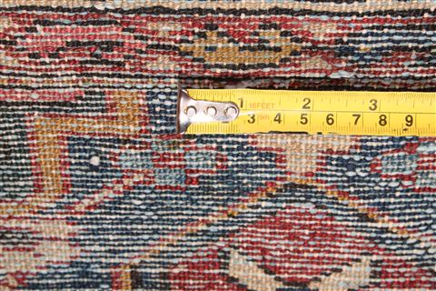 Bakhtiar Blue Runner Hand Knotted 36 X 112 Area Rug 400-16489 Image 14