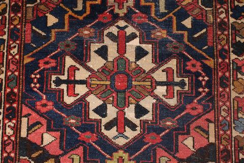 Bakhtiar Blue Runner Hand Knotted 36 X 112 Area Rug 400-16489 Image 7