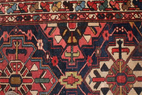 Bakhtiar Blue Runner Hand Knotted 36 X 112 Area Rug 400-16489 Image 9