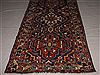 Bakhtiar Blue Runner Hand Knotted 36 X 112  Area Rug 400-16489 Thumb 3