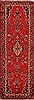 Hamedan Red Runner Hand Knotted 33 X 99  Area Rug 400-16490 Thumb 0