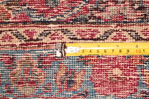 Mashad Red Runner Hand Knotted 35 X 126 Area Rug 400-16495 Image 1