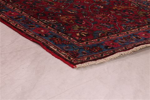 Mashad Red Runner Hand Knotted 35 X 126 Area Rug 400-16495 Image 6