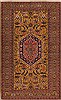 Ardebil Yellow Hand Knotted 58 X 93  Area Rug 400-16497 Thumb 0