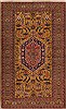 Ardebil Yellow Hand Knotted 58 X 93 Area Rug 400-16497 Thumb 0