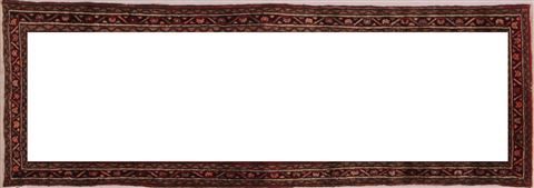 Hamedan Red Runner Hand Knotted 33 X 99 Area Rug 400-16498 Image 1
