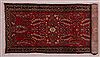 Hamedan Red Runner Hand Knotted 33 X 99  Area Rug 400-16498 Thumb 2