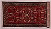 Hamedan Red Runner Hand Knotted 33 X 99 Area Rug 400-16498 Thumb 2