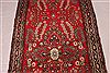 Hamedan Red Runner Hand Knotted 33 X 99  Area Rug 400-16498 Thumb 4