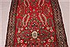 Hamedan Red Runner Hand Knotted 33 X 99 Area Rug 400-16498 Thumb 4