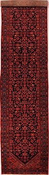 Persian Malayer Black Runner 16 to 20 ft Wool Carpet 16499