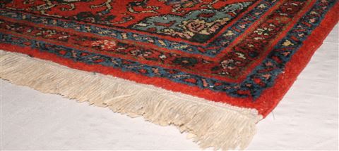Meshkin Orange Runner Hand Knotted 32 X 124 Area Rug 400-16500 Image 5