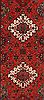 Meshkin Orange Runner Hand Knotted 32 X 124 Area Rug 400-16500 Thumb 2