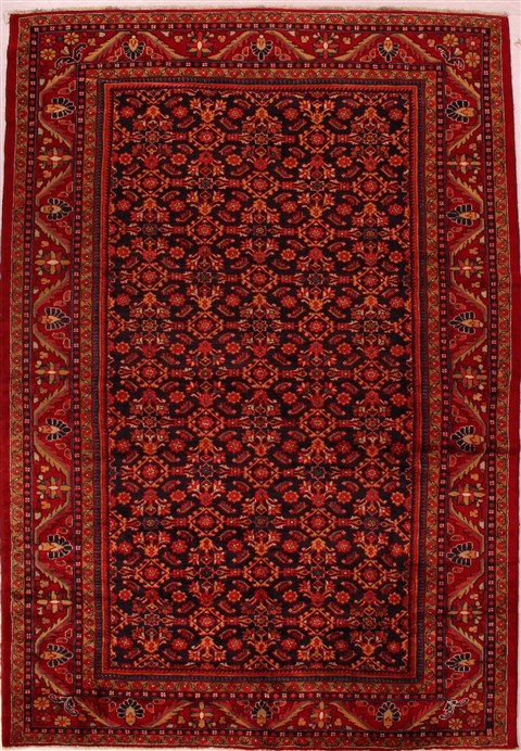 Lilihan Black Hand Knotted 71 X 115  Area Rug 400-16501 Image 0