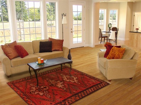 Kashan Red Hand Knotted 50 X 83 Area Rug 400-16502 Image 4