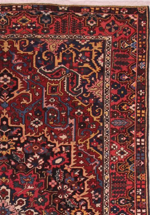 Bakhtiar Red Hand Knotted 86 X 121 Area Rug 400-16503 Image 1