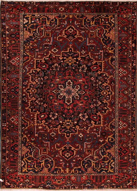 Bakhtiar Red Hand Knotted 86 X 121 Area Rug 400-16503 Image 0