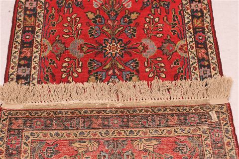 Hamedan Purple Runner Hand Knotted 29 X 172 Area Rug 400-16507 Image 7