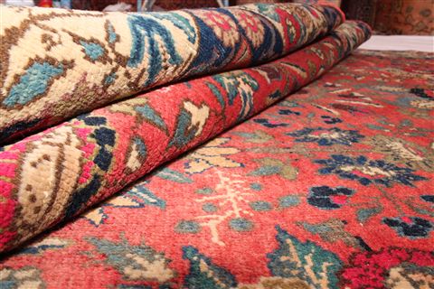 Khoy Purple Hand Knotted 411 X 93 Area Rug 400-16509 Image 1