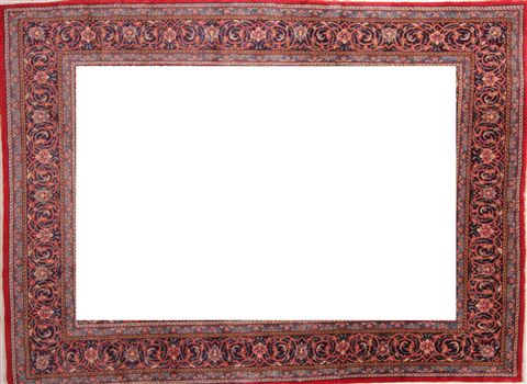 Sarouk Red Hand Knotted 98 X 131 Area Rug 400-16510 Image 14