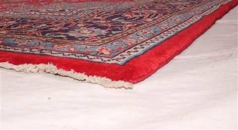 Sarouk Red Hand Knotted 98 X 131 Area Rug 400-16510 Image 6