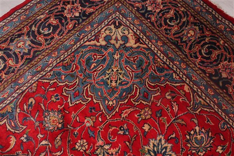 Sarouk Red Hand Knotted 98 X 131 Area Rug 400-16510 Image 10