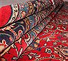 Sarouk Red Hand Knotted 98 X 131  Area Rug 400-16510 Thumb 13