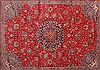 Sarouk Red Hand Knotted 98 X 131  Area Rug 400-16510 Thumb 15