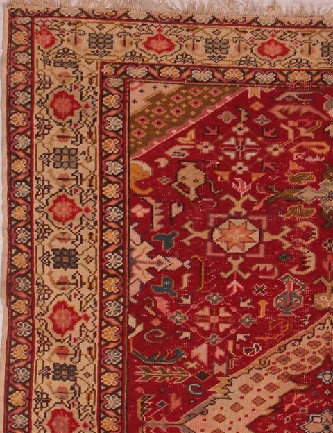 Turco-Persian Red Hand Knotted 42 X 52 Area Rug 400-16521 Image 3