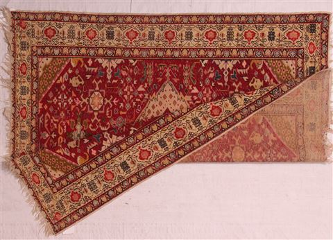 Turco-Persian Red Hand Knotted 42 X 52 Area Rug 400-16521 Image 4