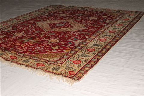 Turco-Persian Red Hand Knotted 42 X 52 Area Rug 400-16521 Image 5