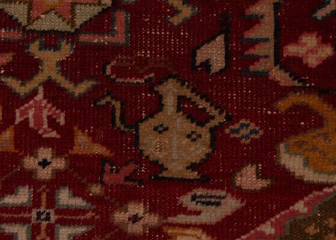 Turco-Persian Red Hand Knotted 42 X 52 Area Rug 400-16521 Image 8