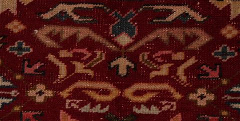 Turco-Persian Red Hand Knotted 42 X 52 Area Rug 400-16521 Image 9
