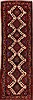 Hamedan White Runner Hand Knotted 33 X 105  Area Rug 400-16528 Thumb 0