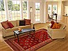 Turkman Red Flat Woven 58 X 89 Area Rug 400-16531 Thumb 4