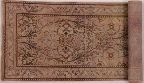 Tabriz Purple Runner Hand Knotted 34 X 130 Area Rug 400-16533 Image 3