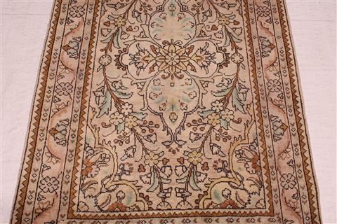 Tabriz Purple Runner Hand Knotted 34 X 130 Area Rug 400-16533 Image 4