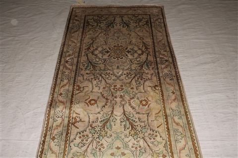 Tabriz Purple Runner Hand Knotted 34 X 130 Area Rug 400-16533 Image 5