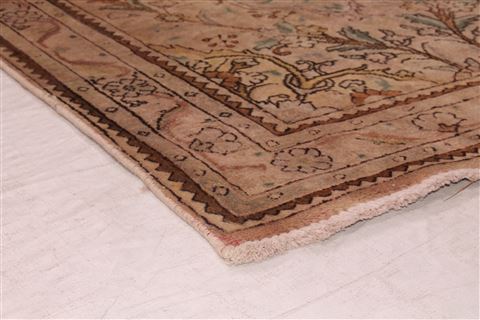 Tabriz Purple Runner Hand Knotted 34 X 130 Area Rug 400-16533 Image 8