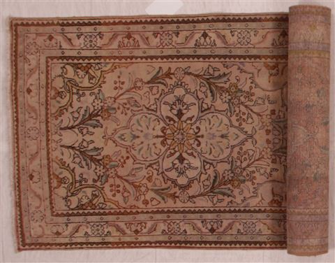 Tabriz Purple Runner Hand Knotted 33 X 129 Area Rug 400-16537 Image 2