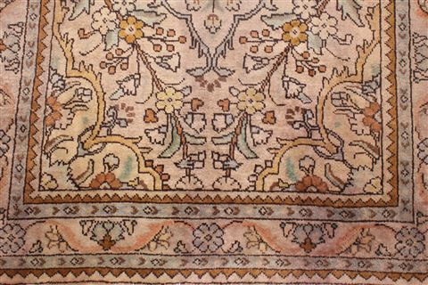 Tabriz Purple Runner Hand Knotted 33 X 129 Area Rug 400-16537 Image 3