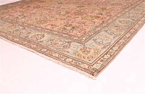 Tabriz Purple Hand Knotted 79 X 112 Area Rug 400-16542 Image 18