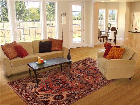Ardebil Purple Hand Knotted 80 X 114 Area Rug 400-16545 Image 4