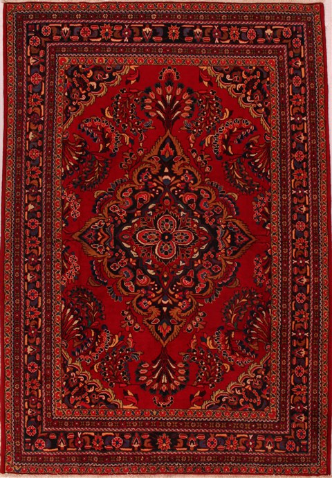 Lilihan Red Hand Knotted 711 X 115 Area Rug 400-16547 Image 0