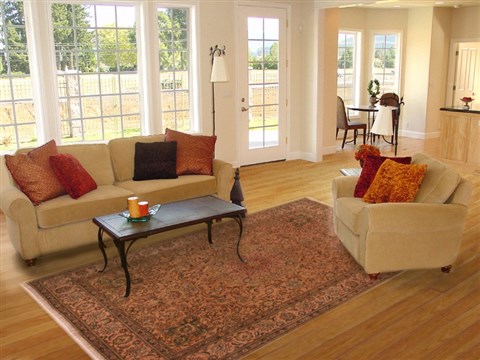 Tabriz Purple Hand Knotted 80 X 113  Area Rug 400-16551 Image 4