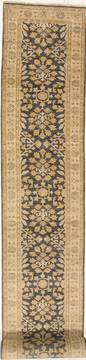 Pakistani Pishavar Grey Runner 16 to 20 ft Wool Carpet 16556