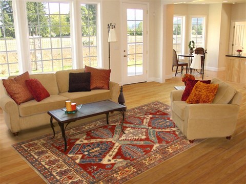 Kazak Red Hand Knotted 82 X 911 Area Rug 250-16560 Image 4