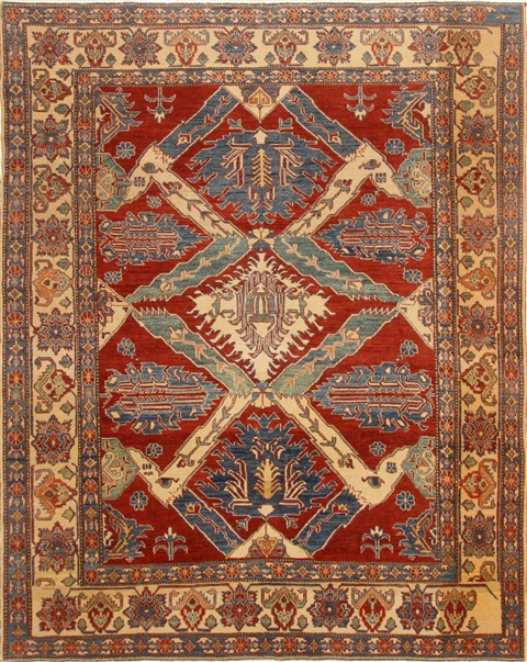 Kazak Red Hand Knotted 82 X 911 Area Rug 250-16560 Image 0